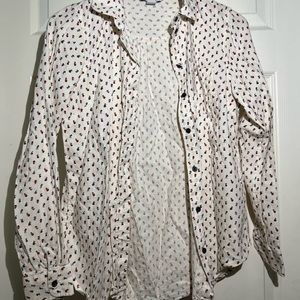 Flower Button up top